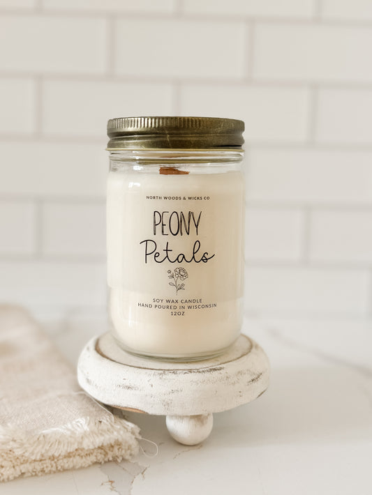 Peony Petals Soy Wax Candle