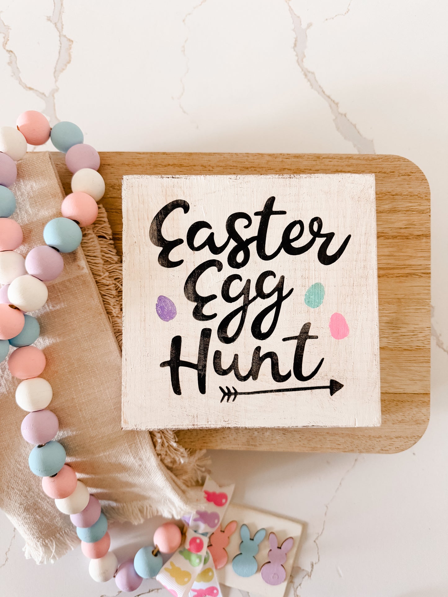 Easter Egg Hunt Wood Sign