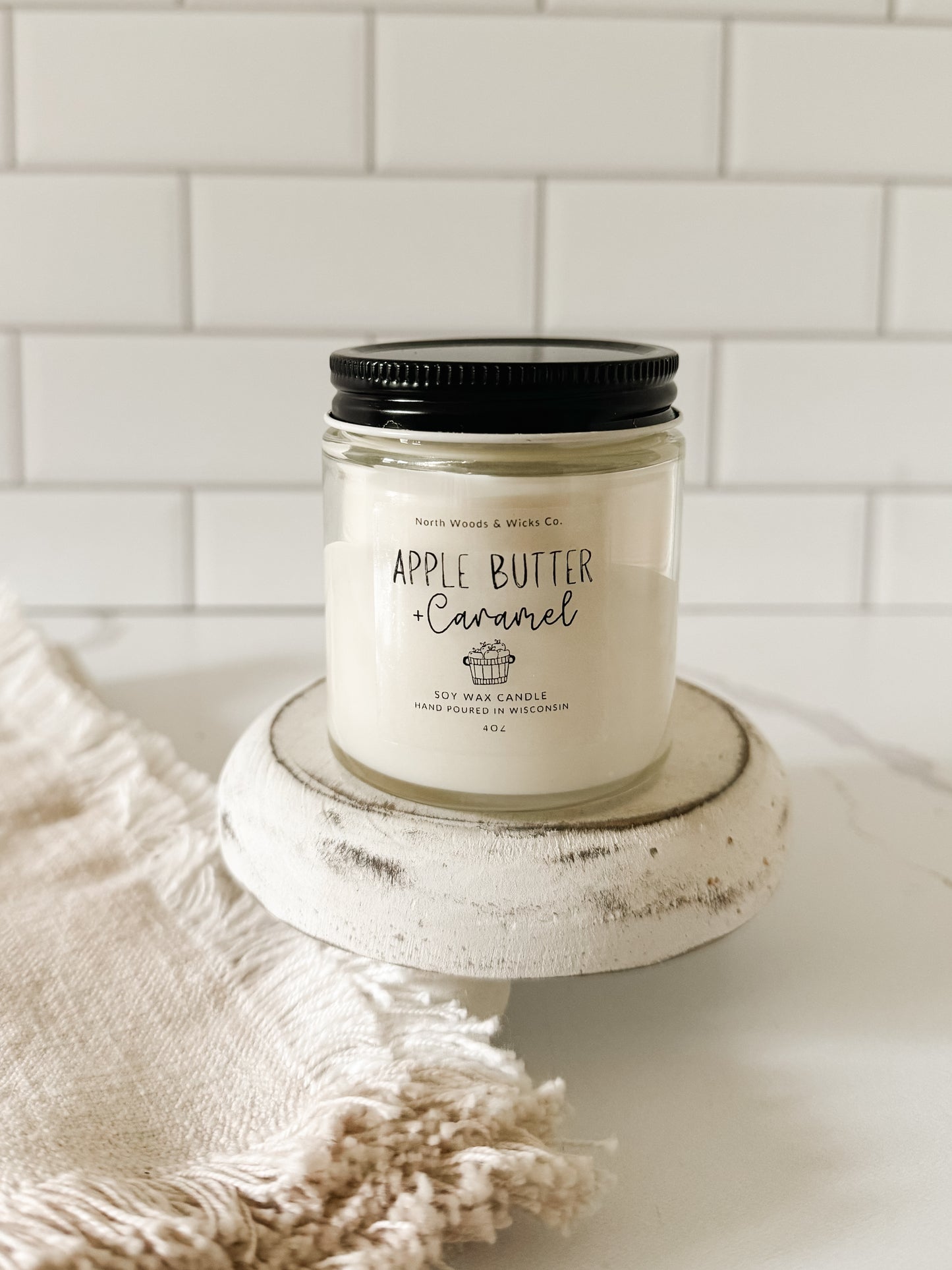 Apple Butter + Caramel 4oz Candle