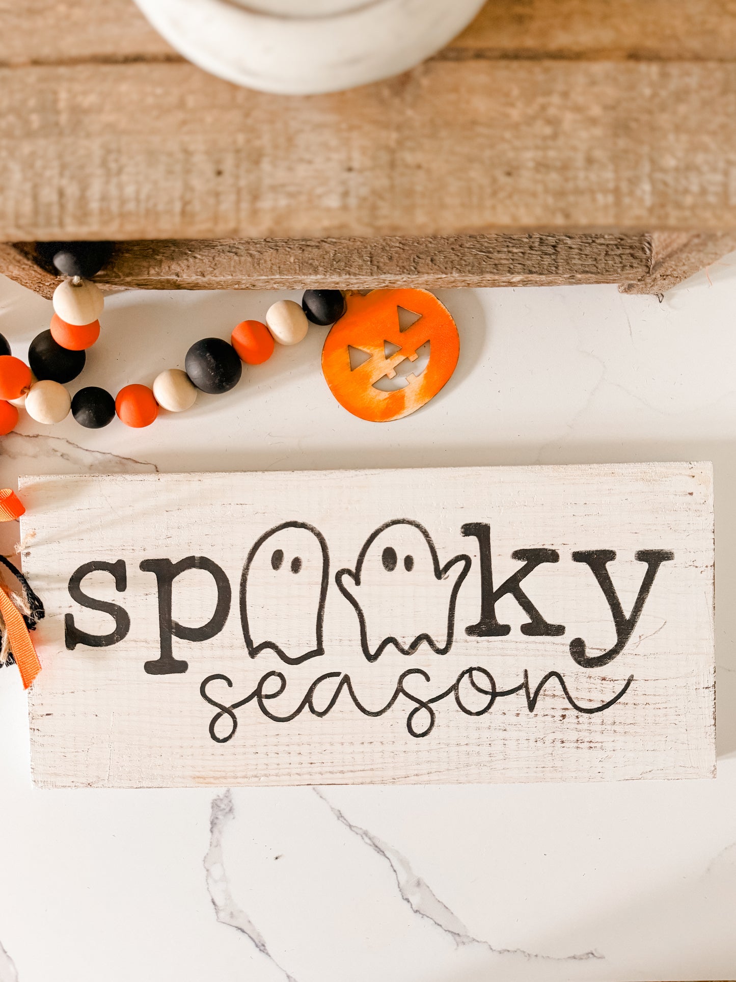 Spooky Season Wood Sign