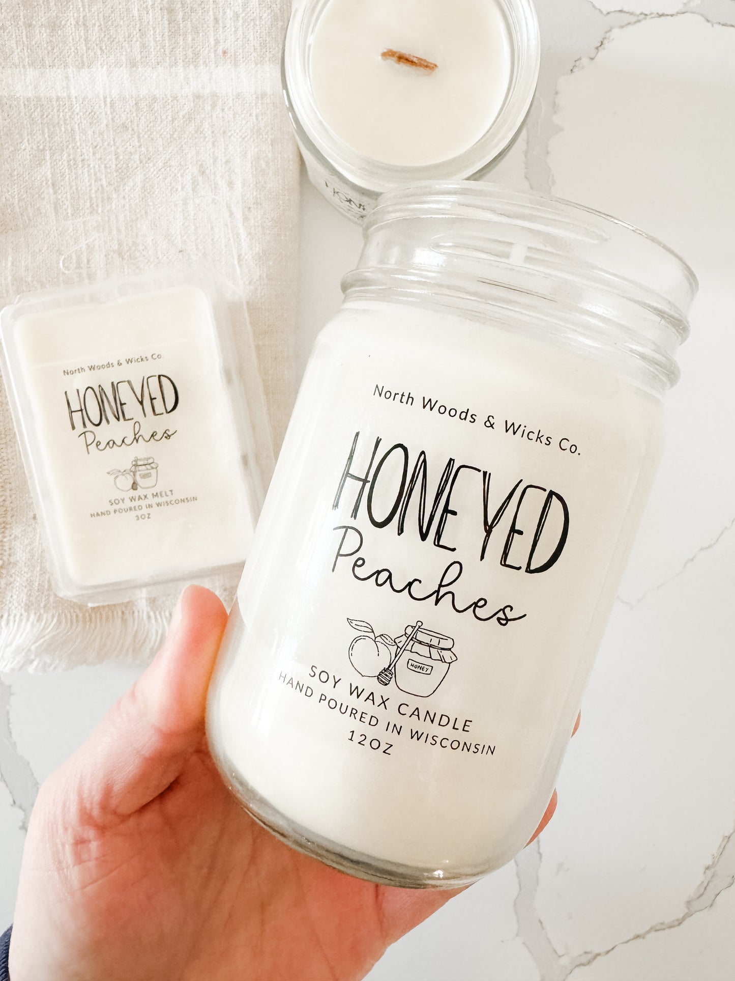 Honeyed Peaches Soy Wax Candle