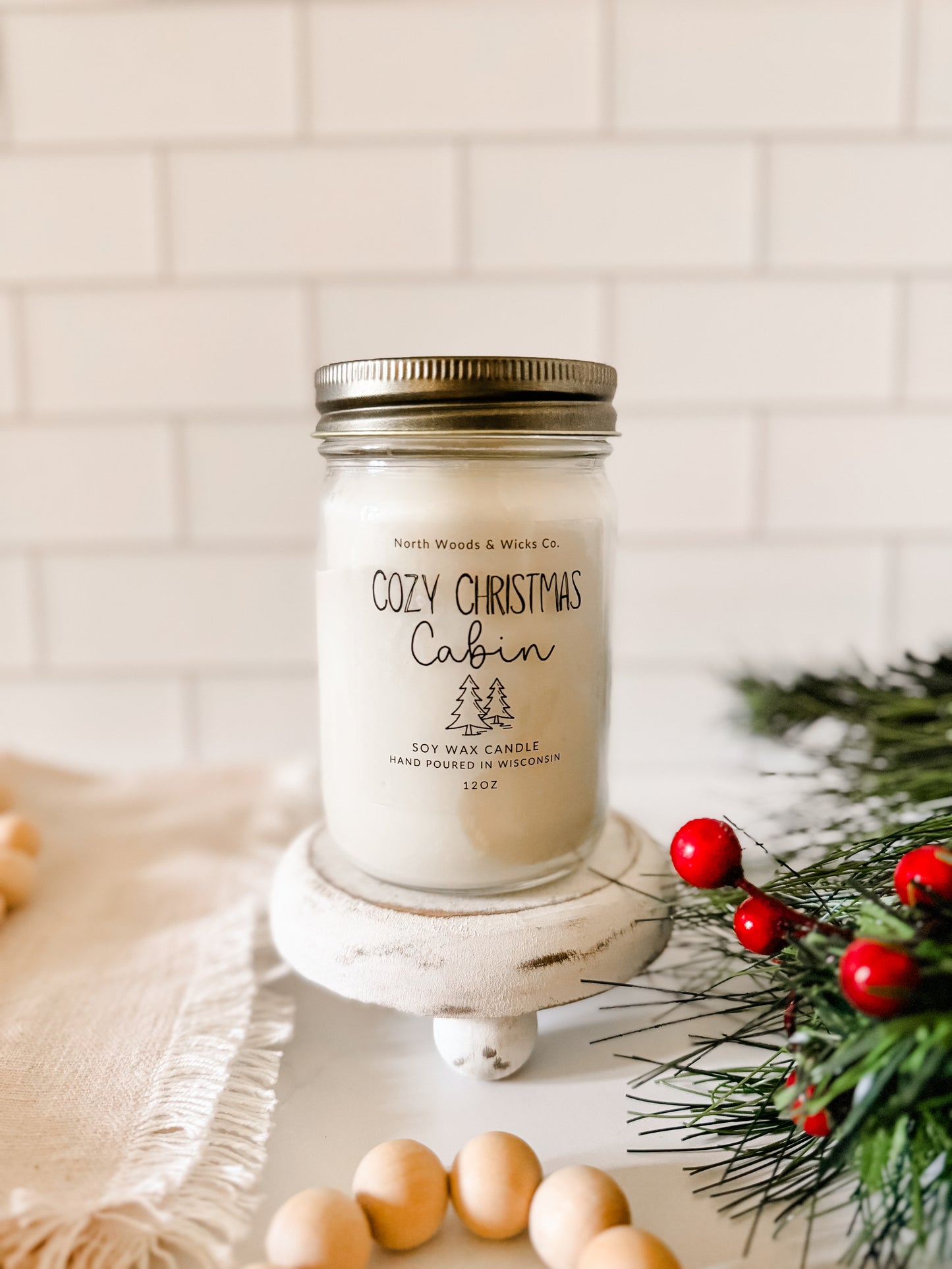 Cozy Christmas Cabin Candle