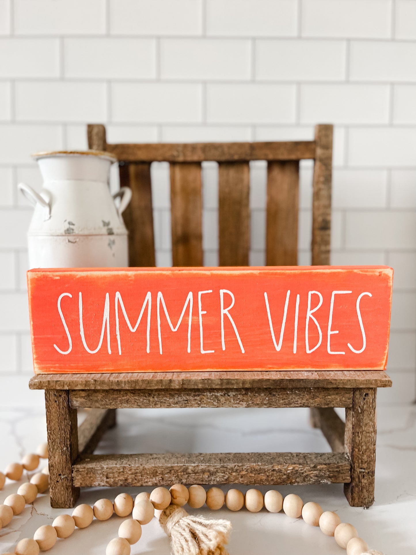 Summer Vibes Wood Sign