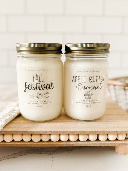 Candle Bundle 2/$32.00 12oz Mason Jar Candles- Pick Your Own Scent