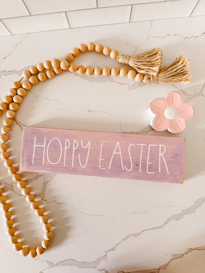 Hoppy Easter Wood Sign