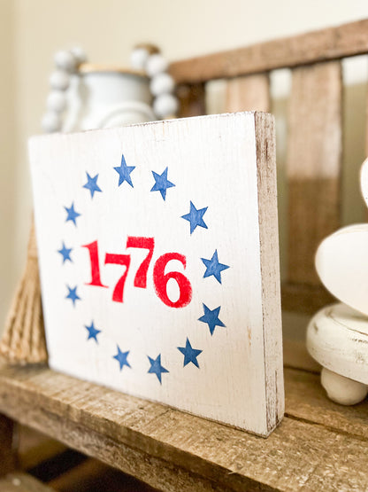 1776 Wood Sign