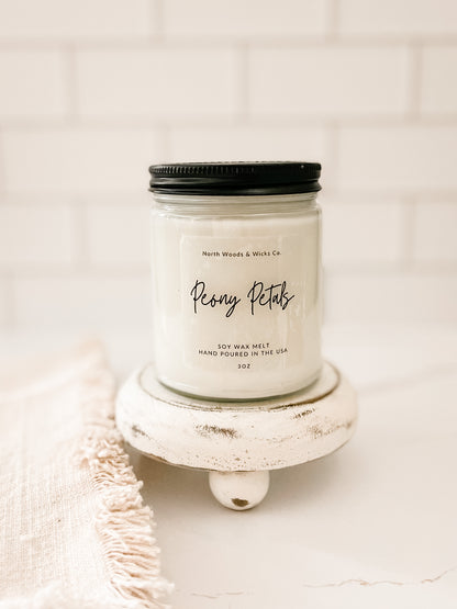 Peony Petals Soy Wax Candle