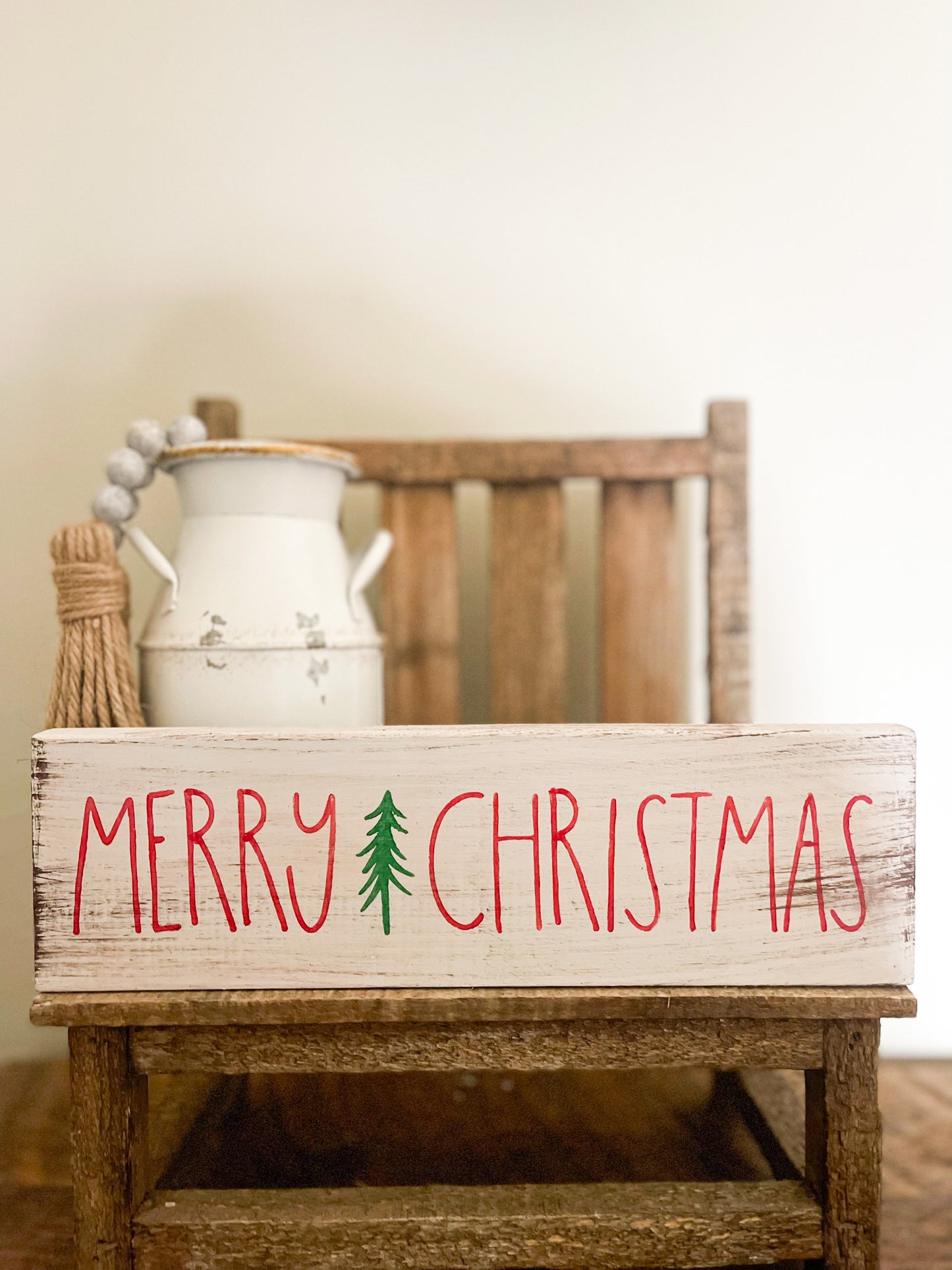 Merry Christmas Wood Sign