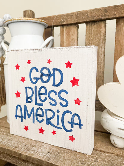 God bless America Sign