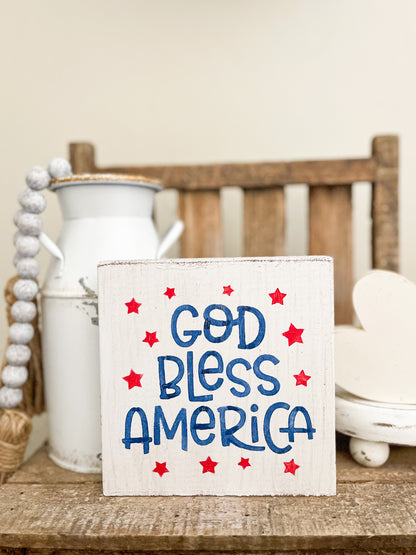 God bless America Sign