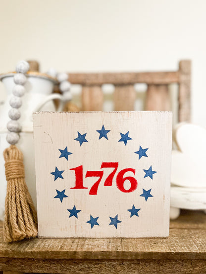 1776 Wood Sign